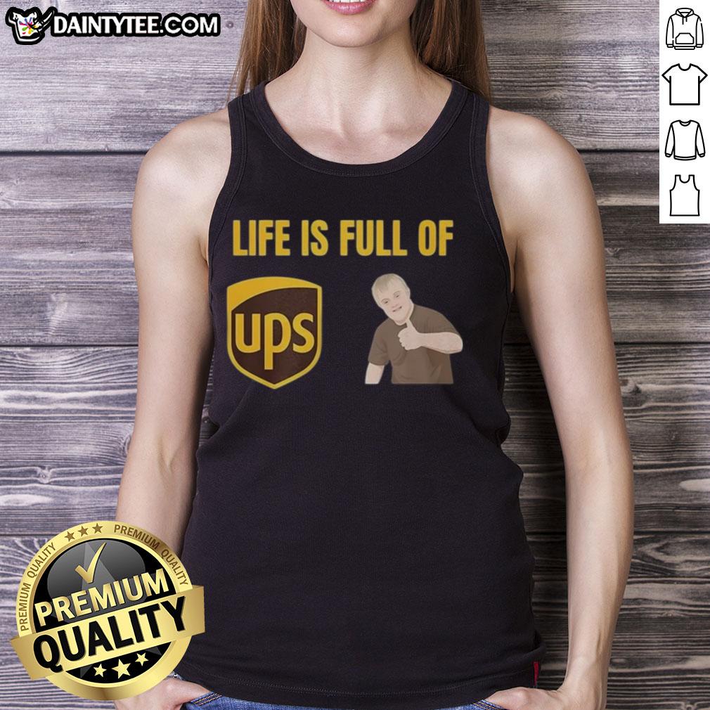 funny-life-is-full-of-ups-and-downs-tank-top Funny Life is Full of Ups and Downs Tank Top featuring a humorous graphic design on a casual sleeveless shirt.