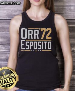Alt Text: Funny Orr Esposito 72 tank top featuring a playful design, perfect for casual summer wear.