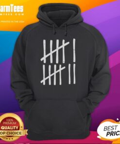 Funny Six Seven meme hoodie featuring tally marks and the numbers 6 and 7, perfect for humor lovers.