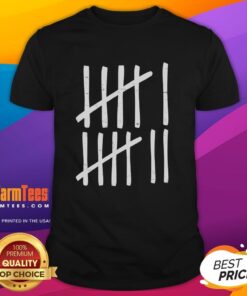 Funny Six Seven 67 Meme T-Shirt featuring tally marks and bold numbers 6-7 for a humorous twist on counting.