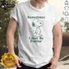 Alt Text: Funny Snoopy 'Sometimes I Just Be Fartin' T-Shirt design featuring Snoopy in a humorous pose. Perfect for dog lovers!