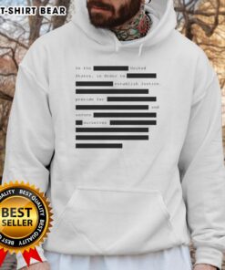 Alt Text: Funny We The United States hoodie design featuring a humorous take on justice and security in America.
