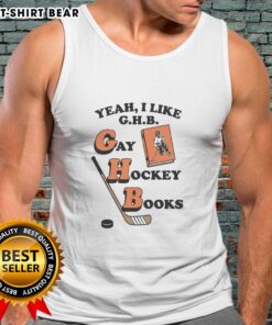 Funny Gay Hockey Books tank top featuring a humorous design for hockey fans who love G.H.B. and stylish apparel.