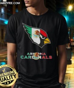 Good Arizona Cardinals Football X Mexican Flag Logo T-Shirt featuring vibrant design for fans celebrating both cultures.