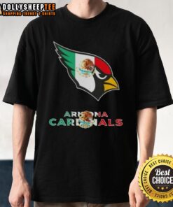 Good Arizona Cardinals Football X Mexican Flag Logo T-Shirt featuring vibrant colors and a unique design for fans.