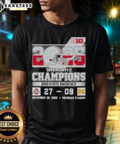 Ohio State Buckeyes T-Shirt celebrating Big Ten The Game Champions victory over Michigan at Michigan Stadium.
