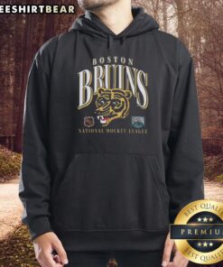 Alt Text: Vintage Boston Bruins hoodie featuring a classic crease design, perfect for fans and hockey enthusiasts.