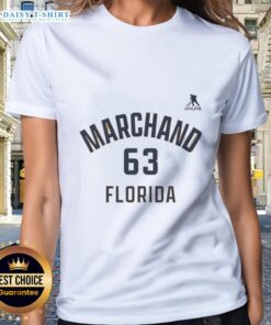 Good Brad Marchand Florida Panthers ice hockey ladies tee featuring name and number 63, perfect for fans and stylish wear.