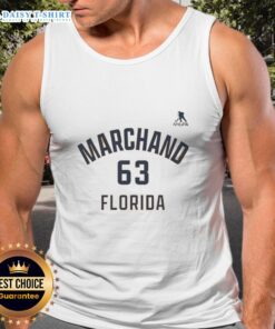 Good Brad Marchand Florida Panthers Ice Hockey tank top with name and number 63 design for fans and players.