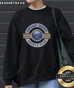 Vintage Buffalo Sabres sweatshirt featuring a classic design, perfect for fans of the NHL team and retro sportswear.