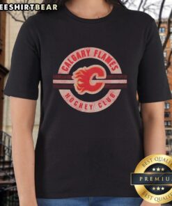 Good Calgary Flames Surround Ladies Tee featuring vibrant team colors and logo, perfect for passionate fans.