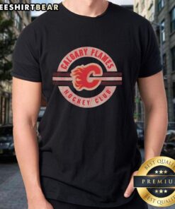Good Calgary Flames Surround T-Shirt featuring vibrant team colors and logo, perfect for fans and casual wear.
