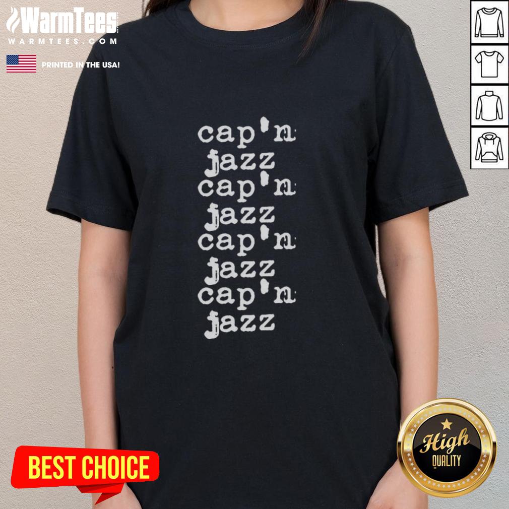 good-capn-jazz-type-ladies-tee Good Capn Jazz Type Ladies Tee featuring a stylish design, perfect for fans of Capn Jazz and casual wear.