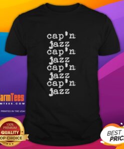 Good Cap'N Jazz Type T-Shirt featuring vibrant design and retro style, perfect for fans of indie rock and alternative music.