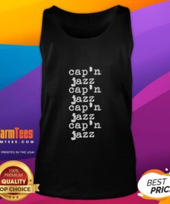 Stylish Good Cap'n Jazz type tank top featuring a vibrant graphic design, perfect for music lovers and casual wear.