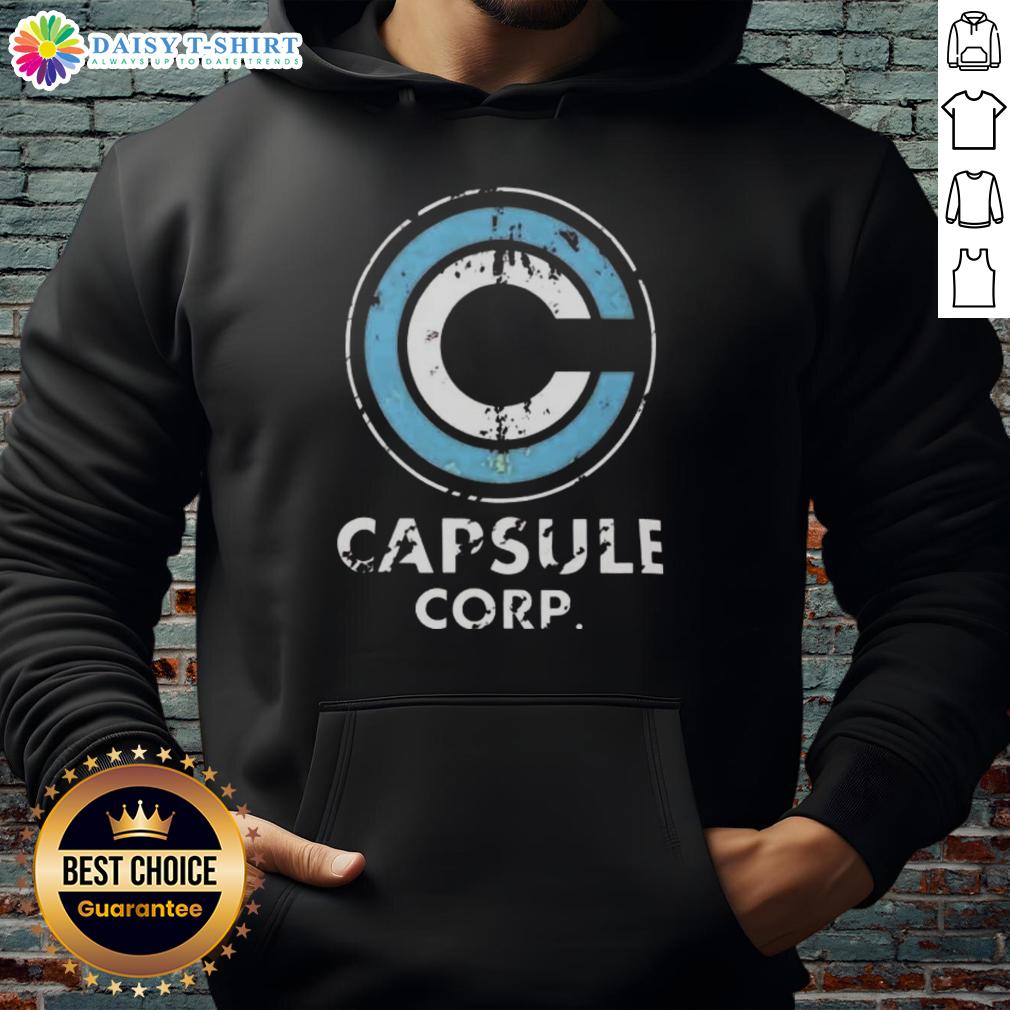 Good Capsule Corp. Distressed Logo Dragon Ball Z Hoodie Good Capsule Corp. distressed logo Dragon Ball Z hoodie featuring a stylish design for anime fans.