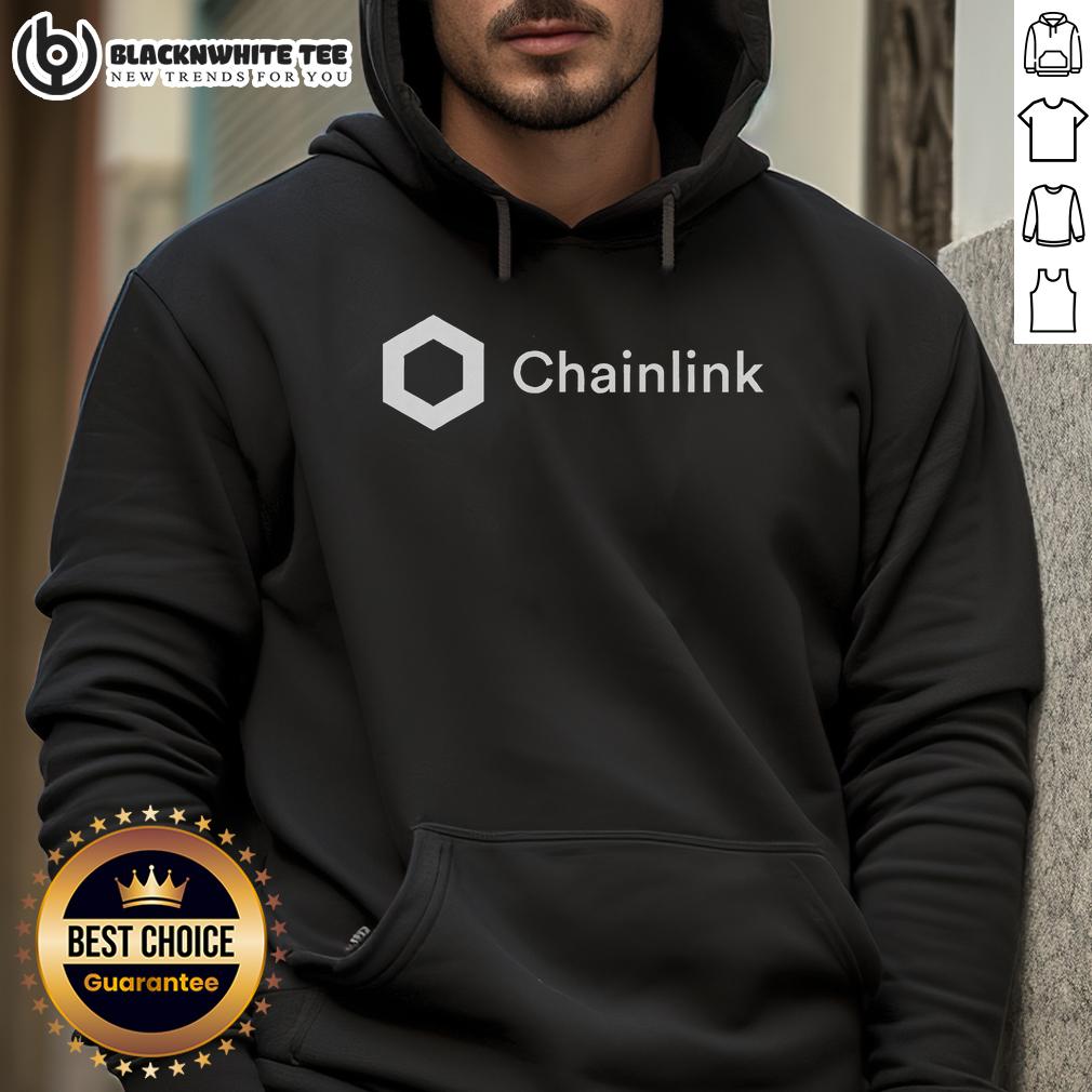 Good Chainlink Link Crypto Merch Hoodie Stylish Good Chainlink Link Crypto merch hoodie featuring the Chainlink logo for crypto enthusiasts.