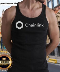 Stylish Good Chainlink Link Crypto merch tank top featuring a bold design, perfect for crypto enthusiasts and summer wear.