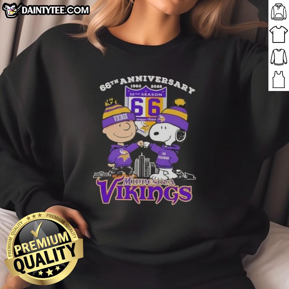good-charlie-brown-x-snoopy-66th-anniversary-1960-2026-minnesota-vikings-skyline-sweatshirt Good Charlie Brown X Snoopy 66th Anniversary Minnesota Vikings Skyline Sweatshirt featuring iconic characters and vibrant design.