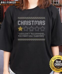 Good Christmas Review Ladies Tee featuring festive graphics and a comfortable fit for holiday celebrations.