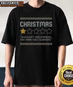 Good Christmas Review T-Shirt featuring festive graphics and a cheerful holiday message for seasonal celebrations.