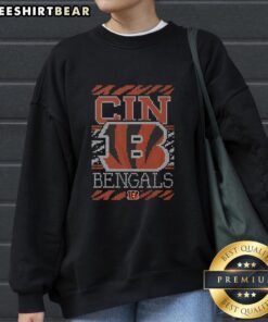 Cozy Good Cincinnati Bengals holiday sweatshirt featuring team colors and logo, perfect for festive game day celebrations.