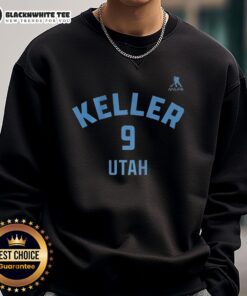 Good Clayton Keller Utah Mammoth Ice Hockey sweatshirt with name and number 9 design, perfect for fans.