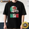 Good Cleveland Browns Football X Mexican Flag Logo T-Shirt featuring a vibrant design for fans of both cultures.