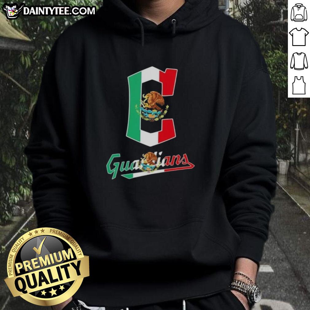good-cleveland-guardians-baseball-x-mexican-flag-hoodie Good Cleveland Guardians baseball hoodie featuring a vibrant Mexican flag design, perfect for fans and collectors.