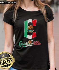 Good Cleveland Guardians baseball ladies tee featuring a vibrant Mexican flag design, perfect for fans and style.