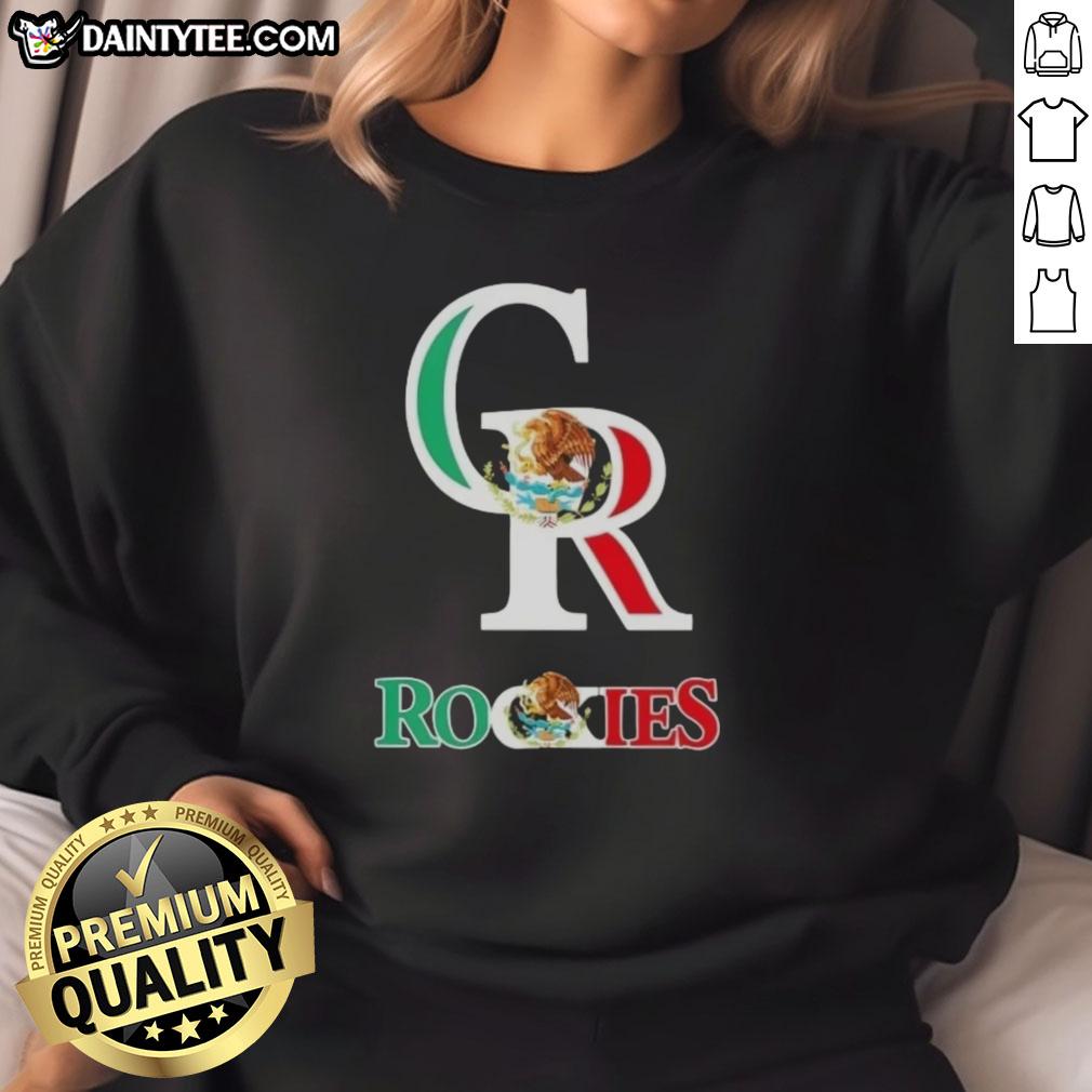 good-colorado-rockies-baseball-x-mexican-flag-sweatshirt Good Colorado Rockies baseball sweatshirt featuring a vibrant Mexican flag design, perfect for fans and stylish wear.
