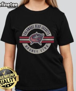 Good Columbus Blue Jackets Surround Ladies Tee featuring team logo and stylish design for female fans.