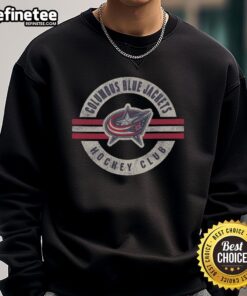Alt Text: Good Columbus Blue Jackets Surround Sweatshirt featuring team logo and colors, perfect for fans and cold weather.