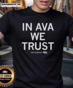 Good Creighton Bluejays basketball 'In Ava Zediker We Trust' T-shirt design featuring team colors and graphics.