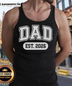 Good Dad Established 2026 tank top featuring a stylish design for proud fathers, perfect for casual wear.