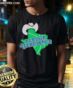 Good Dallas Mavericks Pledge Allegiance T-Shirt featuring team colors and logo, perfect for fans and game day attire.