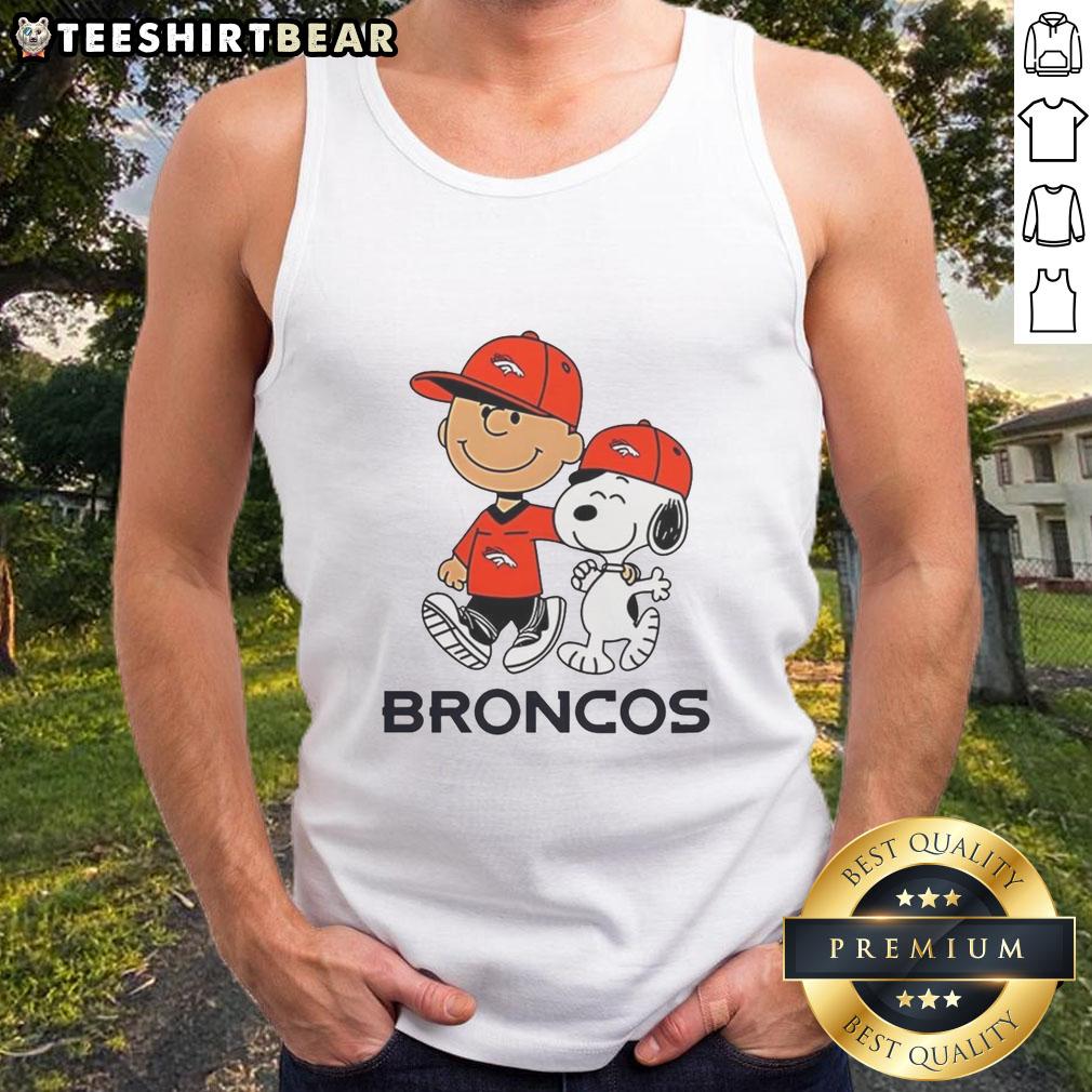 good-denver-broncos-nfl-x-peanuts-snoopy-and-charlie-brown-tank-top Good Denver Broncos NFL tank top featuring Peanuts characters Snoopy and Charlie Brown, perfect for game day style.