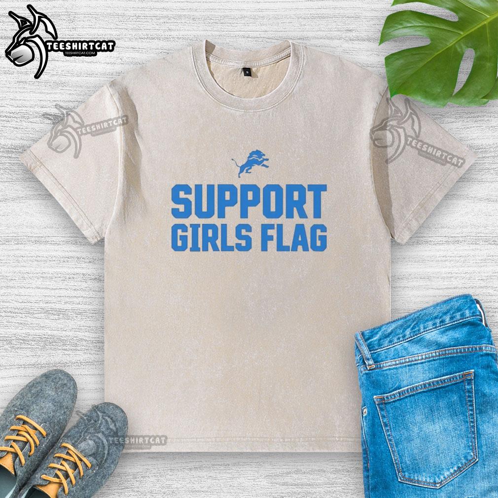 good-detroit-lions-support-girls-flag-washed-t-shirt Good Detroit Lions Support Girls Flag Washed T-Shirt in blue, featuring the iconic Lions logo and soft, casual style.