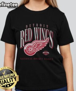 Stylish ladies tee featuring the Good Detroit Red Wings Crease design, perfect for hockey fans and casual wear.