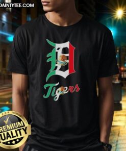 Good Detroit Tigers Baseball X Mexican Flag T-Shirt showcasing a vibrant design perfect for fans and cultural pride.