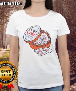 Stylish ladies' tee featuring 'Good Diet Coke Zyn Pouches' design, perfect for casual wear and Zyn enthusiasts.