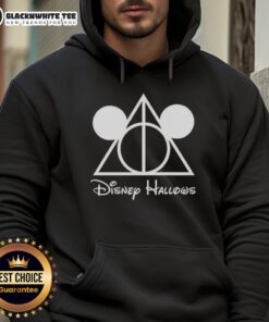 Good Disney Hallows Mickey Mouse x Deathly Hallows hoodie featuring iconic designs for fans of Disney and Harry Potter.