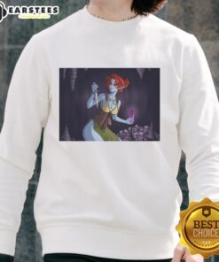 Alt Text: Cozy Good Dunmer Dark Elf sweatshirt featuring unique fantasy design, perfect for fans of Elder Scrolls and gaming culture.