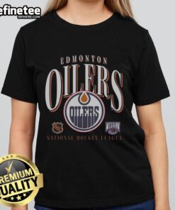 Good Edmonton Oilers Vintage Crease Ladies Tee featuring retro design and vibrant team colors for stylish fans.