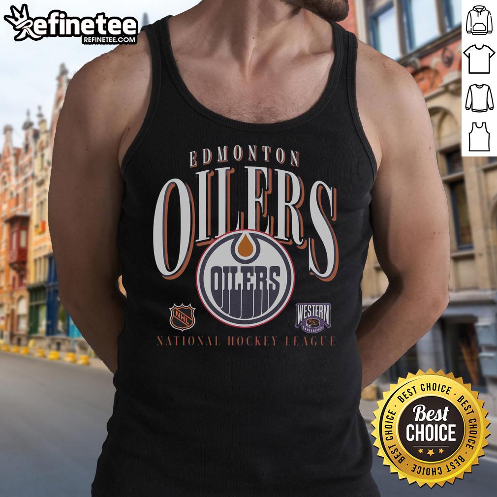 good-edmonton-oilers-vintage-crease-tank-top Alt Text: Vintage Edmonton Oilers tank top featuring a classic crease design, perfect for hockey fans and summer wear.