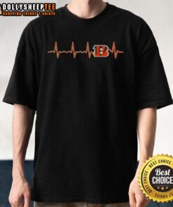 Good Fans Heartbeat Love Cincinnati Bengals Football T-Shirt featuring a stylish design for passionate Bengals supporters.