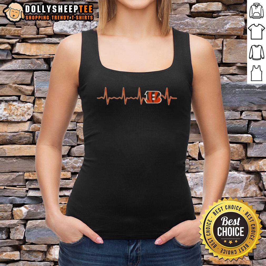 Good Fans Heartbeat Love Cincinnati Bengals Football Tank Top Good Fans Heartbeat Love Cincinnati Bengals Football Tank Top featuring a stylish design for passionate Bengals supporters.