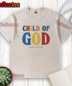 Alt Text: Good Forrest Frank Child of God washed t-shirt featuring a stylish design for casual wear, perfect for any occasion.
