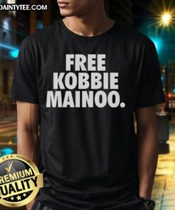Good Free Kobbie Mainoo Manchester United slogan letter T-shirt in vibrant red, perfect for fans and casual wear.