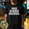 Good Free Kobbie Mainoo Manchester United slogan letter T-shirt in vibrant red, perfect for fans and casual wear.